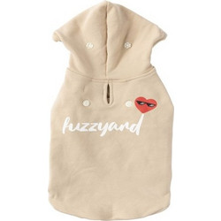 FuzzYard Φούτερ Σκύλου Heartbreaker Μπεζ Μαύρο 45cm, L