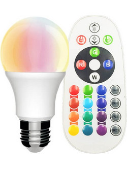 E27 A60 Led 10W RGB+3000K with Remote Control 11255