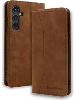 Bodycell Book Case Θήκη Πορτοφόλι Brown (Samsung Galaxy S25 FE)