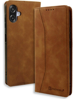Bodycell Book Case Θήκη Πορτοφόλι Brown (Samsung Galaxy A07 4G)