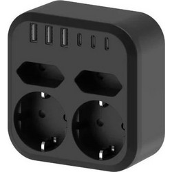 Andowl Πολύπριζο 2 Θέσεων με 8 USB-A