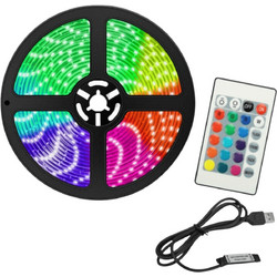 Kakusiga Ταινία LED USB 5V RGB Φως 4m με Τροφοδοτικό