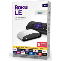 Roku LE HD Streaming Media Player With High Speed HDMI Cable & Simple Remote (3930S4)