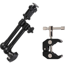 Clamp holder for camera, camera, microphone
