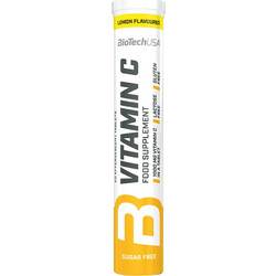 Biotech USA Vitamin C Lemon 20 Αναβράζοντα Δισκία