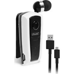 Andowl Q-903 Ακουστικό Bluetooth In Ear Πέτου White Black