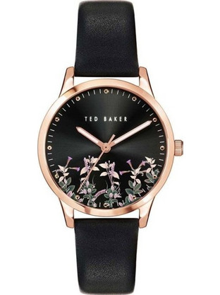 Ted Baker Ανδρικό Ρολόι με Καφέ Δερμάτινο Λουράκι BKPNTF004