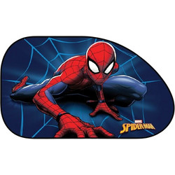 Spiderman Πλαϊνά Σκίαστρα Αυτοκινήτου Τραπεζοειδή με Βεντούζα 44x35cm, 2τμχ