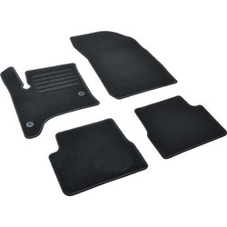 Πατάκια δαπέδου μοκέτας Standard μαύρα συμβατά με Fiat 600 Hybrid 4τμχ
