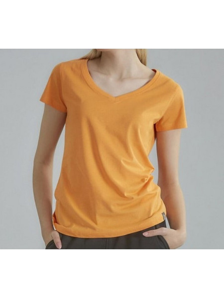 Admiral Seker Γυναικείο Τ-Shirt Με V Λαιμόκοψη 1121520005 ΠΟΡΤΟΚΑΛΙ