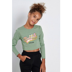 BodyTalk Παιδικό T-Shirt Μακρυμάνικο Χακί 1212-702026-00645