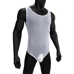 Mens Bodysuit White
