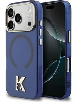 Karl Lagerfeld IML K Head Logo MagSafe Back Cover Blue (iPhone 17 Pro)