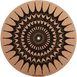Simply Analog Cork Turntable Platter Mat Iris-Print