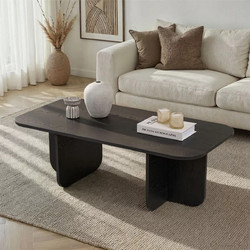 Megapap Τραπεζάκι Σαλονιού Becaj black 0281406 wood 120x60x41