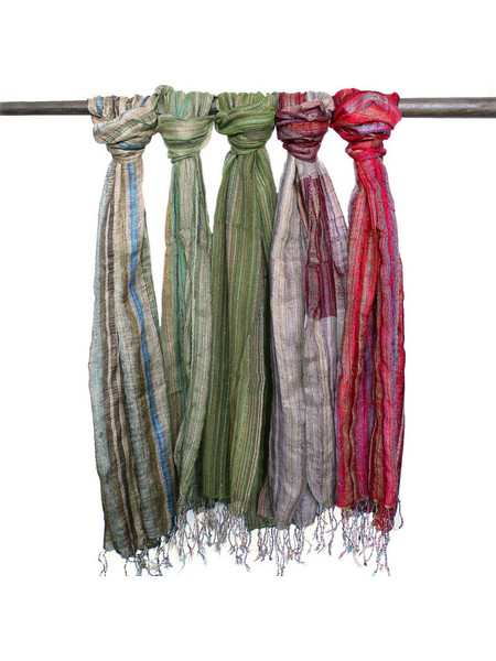 Indian Boho Scarves - 50x180cm - Random Greens