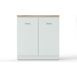 Κομότα KOM2D 80x33x85εκ Λευκή-Σονόμα