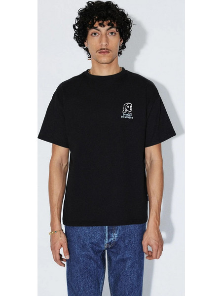Dr. Denim Trooper Tee Unisex Κοντομάνικη Μπλούζα Cotton Relaxed Fit - Black Draw 2411115-BG7-003