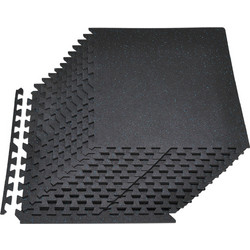 VEVOR Σετ Παζλ Αφρώδη Στρώματα 24 Τεμ, 610 x 610 x 14 mm, Υψηλής Πυκνότητας EVA, Αλληλοσυνδεόμενα Πλακάκια Δαπέδου με Μπλε Κουκίδες για Γυμναστήριο Σπιτιού. HSXJDDHDLD05C8J63001V0