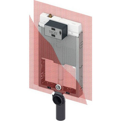 Box Octa W 9370505 Tece Καζανάκι Μονού Τούβλου Πάχος 8 cm Για Κρεμαστή Λεκάνη