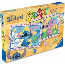 CreArt Junior Canvas - Disney: Lilo & Stitch (Σετ Ζωγραφικής με Αριθμούς)