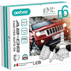 2x Λάμπες Αυτοκινήτου H7 LED D6 38W 4200LM - AERBES AB-D6-H7