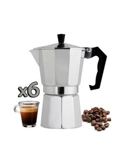 Καφετιέρα Αλουμινίου Espresso για 6 Φλιτζάνια - Silver
