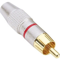 Adam Hall 4 STAR CR2 RCA Βύσμα Κόκκινο Μεταλικό - Adam Hall