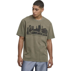 KARL KANI SIGNATURE SKYLINE WASHED BOXY T-SHIRT KM261-003-2-GREEN Πράσινο