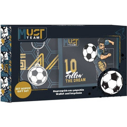 Πορτοφόλι Football με μπρελοκ Must σετ δώρου 000586977