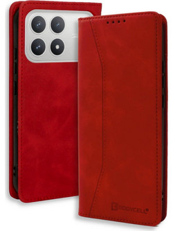 Bodycell Book Case Θήκη Πορτοφόλι Red (Xiaomi Poco F8 Pro)