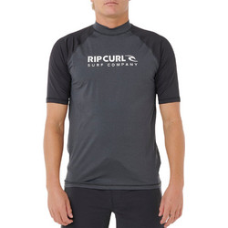 RIP CURL SHOCK UPF50 RASH VEST BLACK MARLE