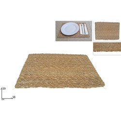 Σουπλά Ψάθινο Ορθογώνιο 38X29cm Φυσικό Χρώμα