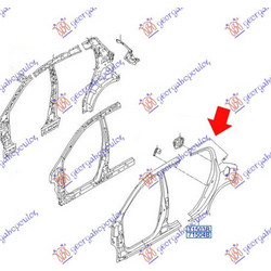 Φτερο Πισω 5Π (Γ) Αριστερα Hyundai i20 08-12 - 036501682