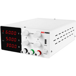 SPS-W605 Switching DC Power Supply, 60V 5A, 4-Digit Display
