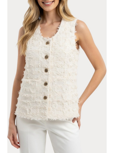 Cache Cache Gilet Γυναικείο Σακάκι Beige
