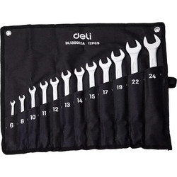 DELI σετ γερμανοπολύγωνα κλειδιά DL130012A, 6-24mm, 12τμχ