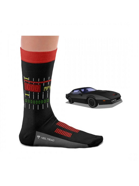 Sock Affairs Kitt Ανδρικές Κάλτσες Ψηλές με Σχέδια Μαύρες