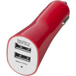 Pole Position Φορτιστής Αυτοκινήτου 2.1A με Θύρες 2xUSB - Κόκκινο