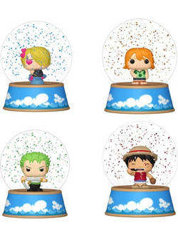 Funko One Piece Mini Figures Glitter Globes 5cm 12τμχ