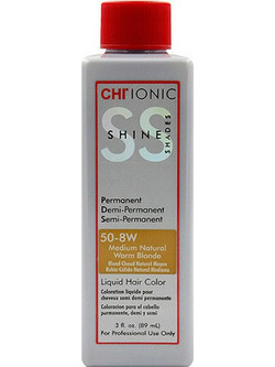 Chi Ionic Shine Shades Permanent 50-8W Μόνιμη Βαφή Μαλλιών 89ml