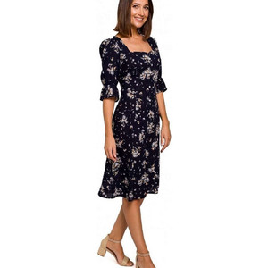 Stylove S223 Midi All Day Φόρεμα με Μανίκι 3/4 Navy Μπλε 145758 Stylove S223 Midi All Day Φόρεμα με Μανίκι 3/4 Navy Μπλε 145758