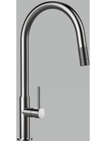 Schock Talia 9110-536120-411 Μπαταρία Κουζίνας Πάγκου Διπλής Παροχής Ανάμεικτη Inox