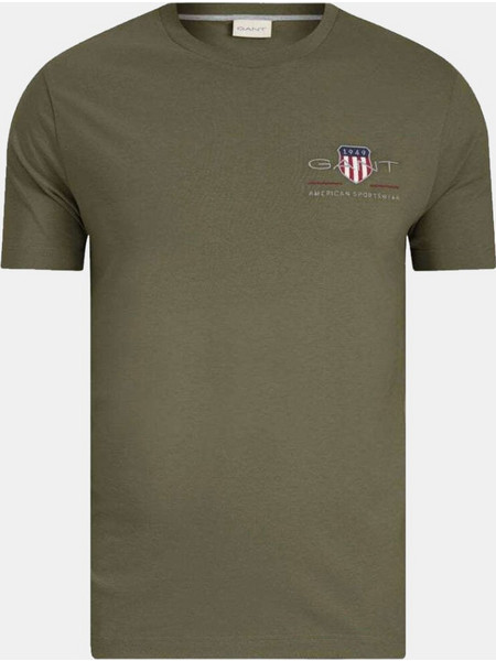 Gant Ανδρικό T-Shirt 3G2067004-G0379 BARK GREEN MEL
