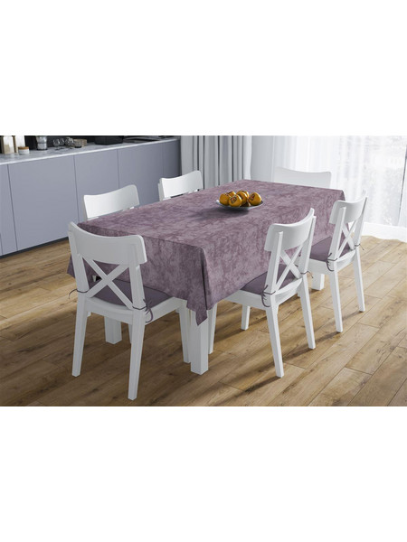 Αλέκιαστο Σετ 2 τεμ (Τραπ/λο 140X140 & Τραβέρσα 40X140) Panama Shadow Dark Lila 70/30 Cott/Pol Dimcol