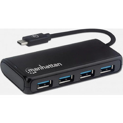 Manhattan IUSB31C-HUB430M USB Hub 3.0 USB-C με 4 Θύρες USB-A