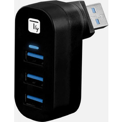 Techly IUSB3-HUB3-ROTB USB Hub 3.0 USB-A με 3 Θύρες USB-A