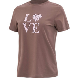 BRILLE Γυναικεία μπλούζα Pink LoveLIMITED BROWN γυναίκες