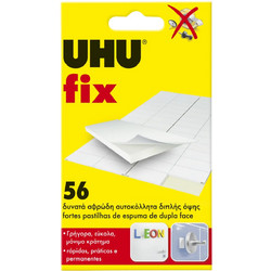 UHU FIX 56 ΤΕΜΑΧΙΑ ΔΙΠΛΗΣ ΟΨΗΣ ΑΦΡΟΔΗ UHU 7000441