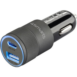 4smarts Car Charger Charger Rapid+ 27W Quick Charge PD grey black - (464448)